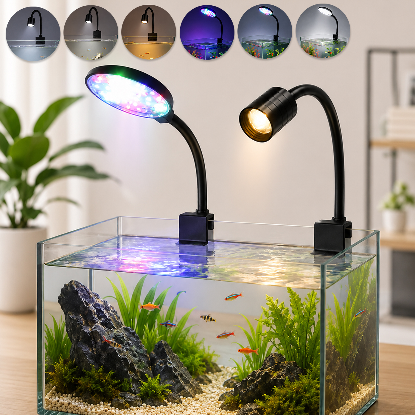 USB LED Aquarium Light Lightin - Aquarium Plant Growth reseña y precio