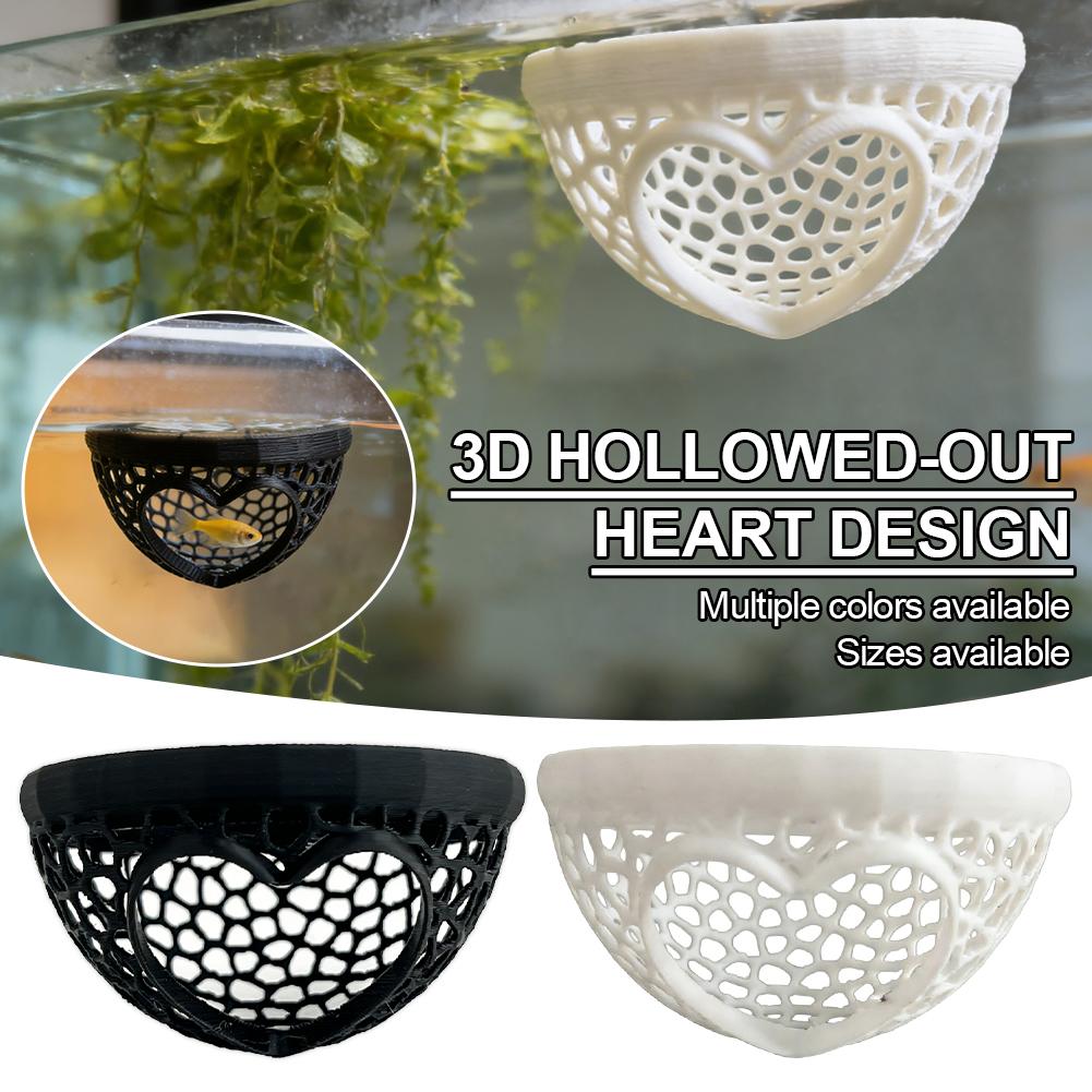 Heart-Shaped Aquarium Hideaway - Planted Aquarium Without Fish reseña y precio