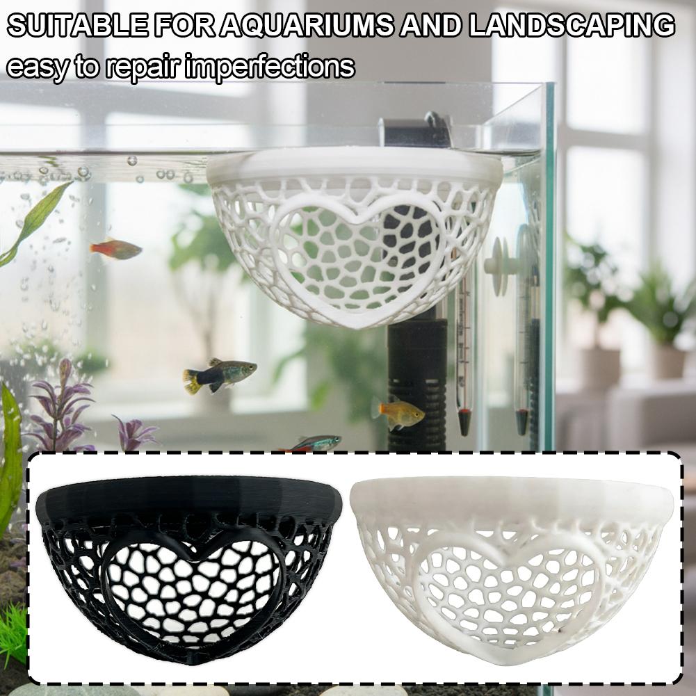 Heart-Shaped Aquarium Hideaway - Planted Aquarium Without Fish reseña y precio