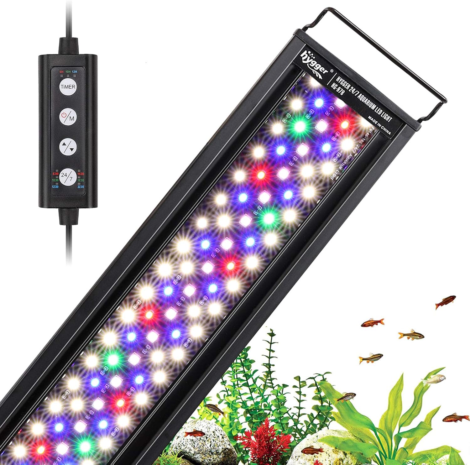 42W Aquarium LED Light with 24 - Aquarium Plant Images reseña y precio