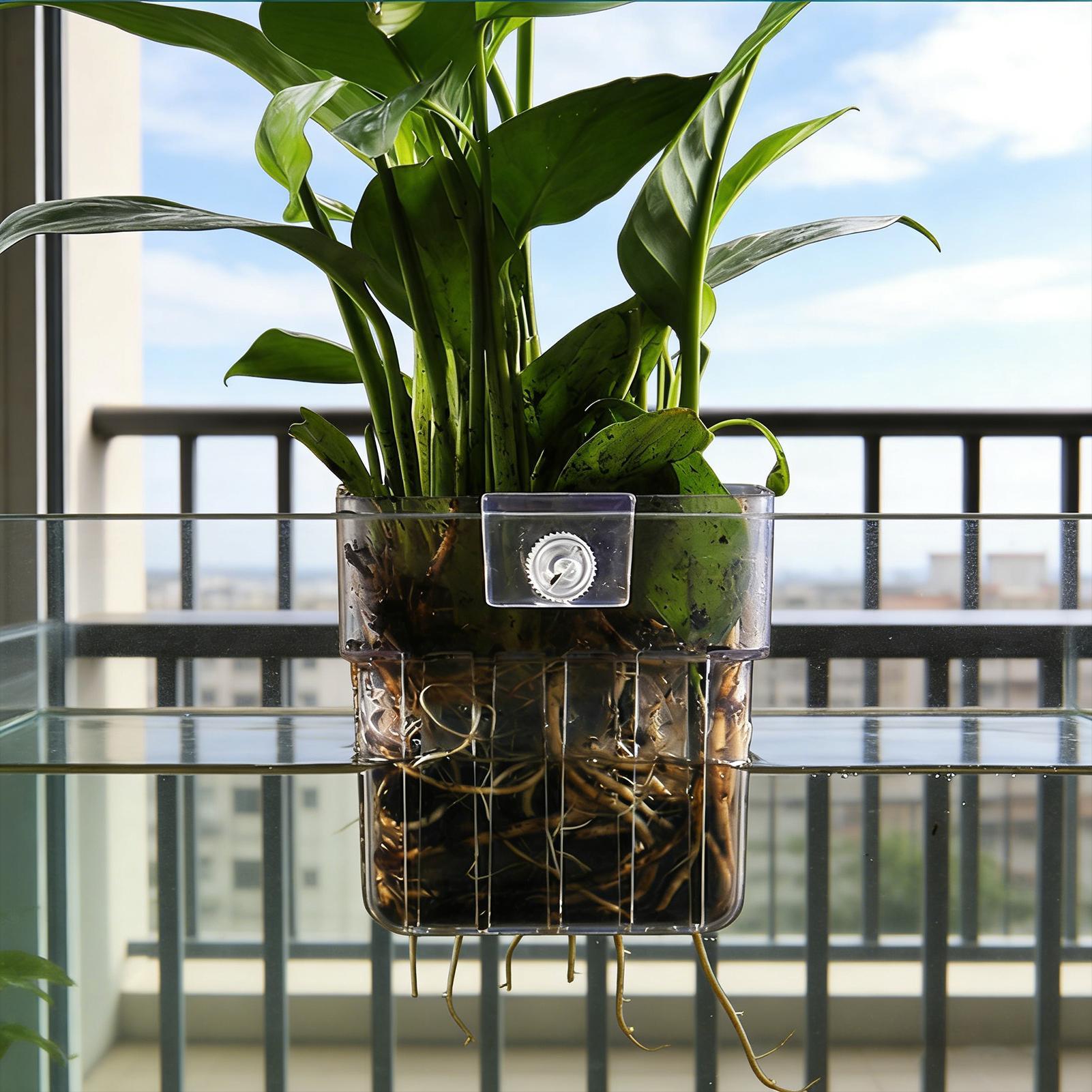 Aquarium Plant Basket Transpar - Aquarium Plant Growth reseña y precio
