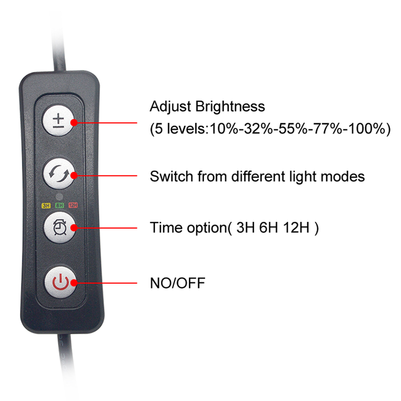 Aquarium LED Light for 16-64CM - Aquarium Plant Growth reseña y precio