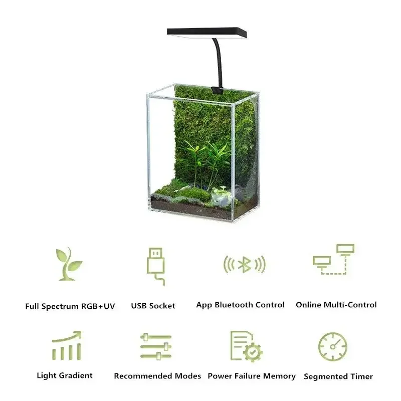 WEEK AQUA Mini 9 Pro USB Nano  - Aquarium Plant Growth reseña y precio