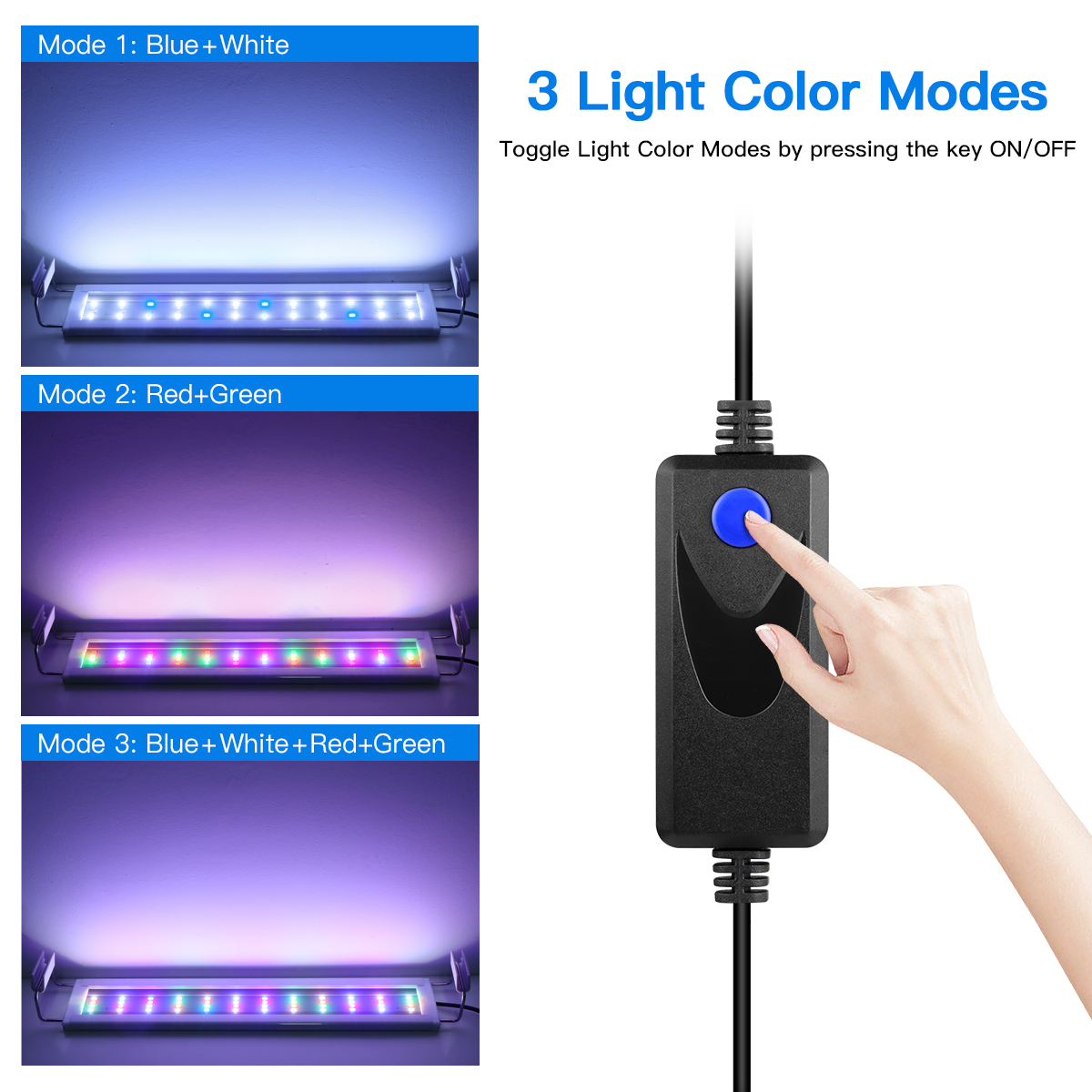 Super Slim LED Aquarium Light  - Aquarium Plant Growth reseña y precio