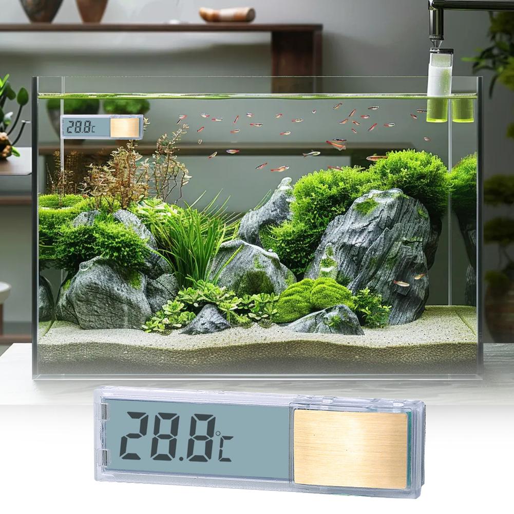 1pc Aquarium Thermometer 3D Di - Planted Aquarium Temperature reseña y precio