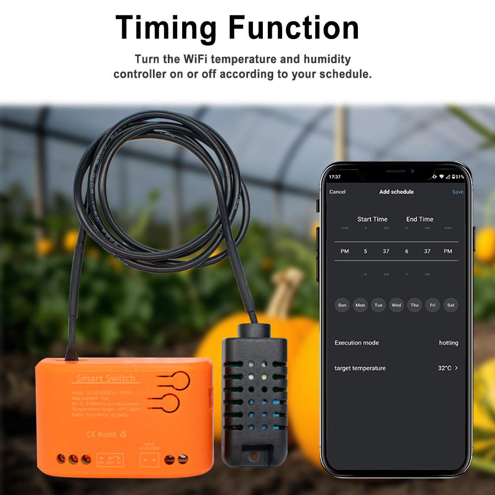 Tuya WiFi Temperature Humidity - Planted Aquarium Temperature reseña y precio