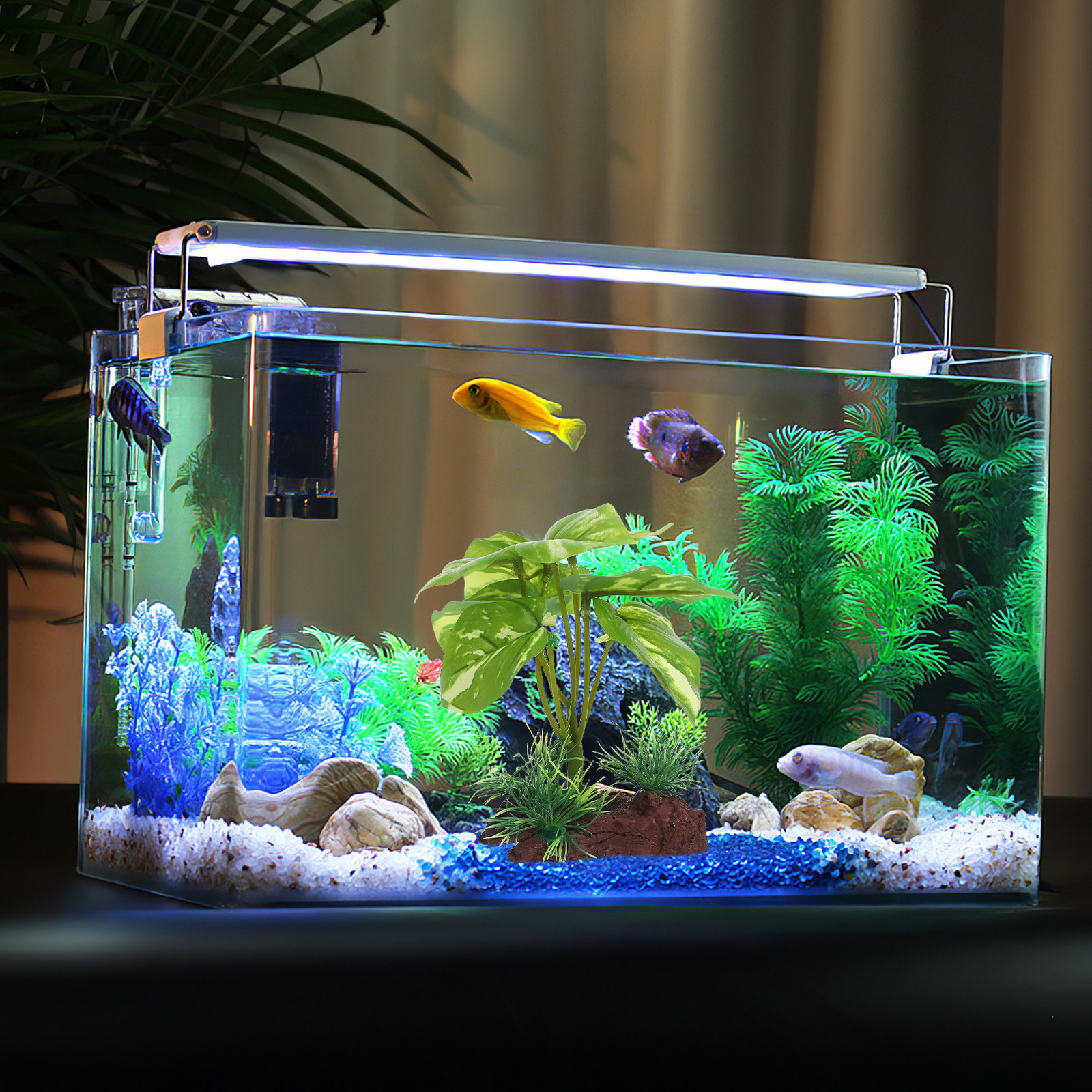 Premium Artificial Aquarium Pl - Aquarium Planted Tank Setup reseña y precio