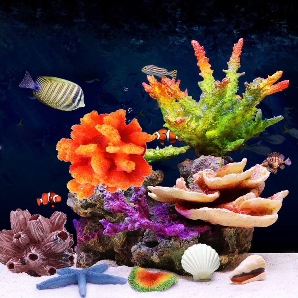 Colorful 1PC Lifelike Artifici - Aquarium Planted Substrate reseña y precio