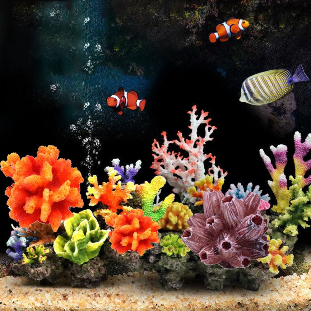 Colorful 1PC Lifelike Artifici - Aquarium Planted Substrate reseña y precio