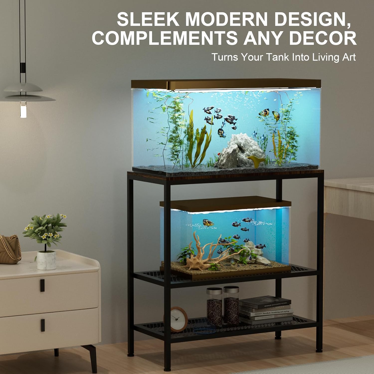 20-29 Gallon Fish Tank Stand,  - Aquarium Plant Images reseña y precio