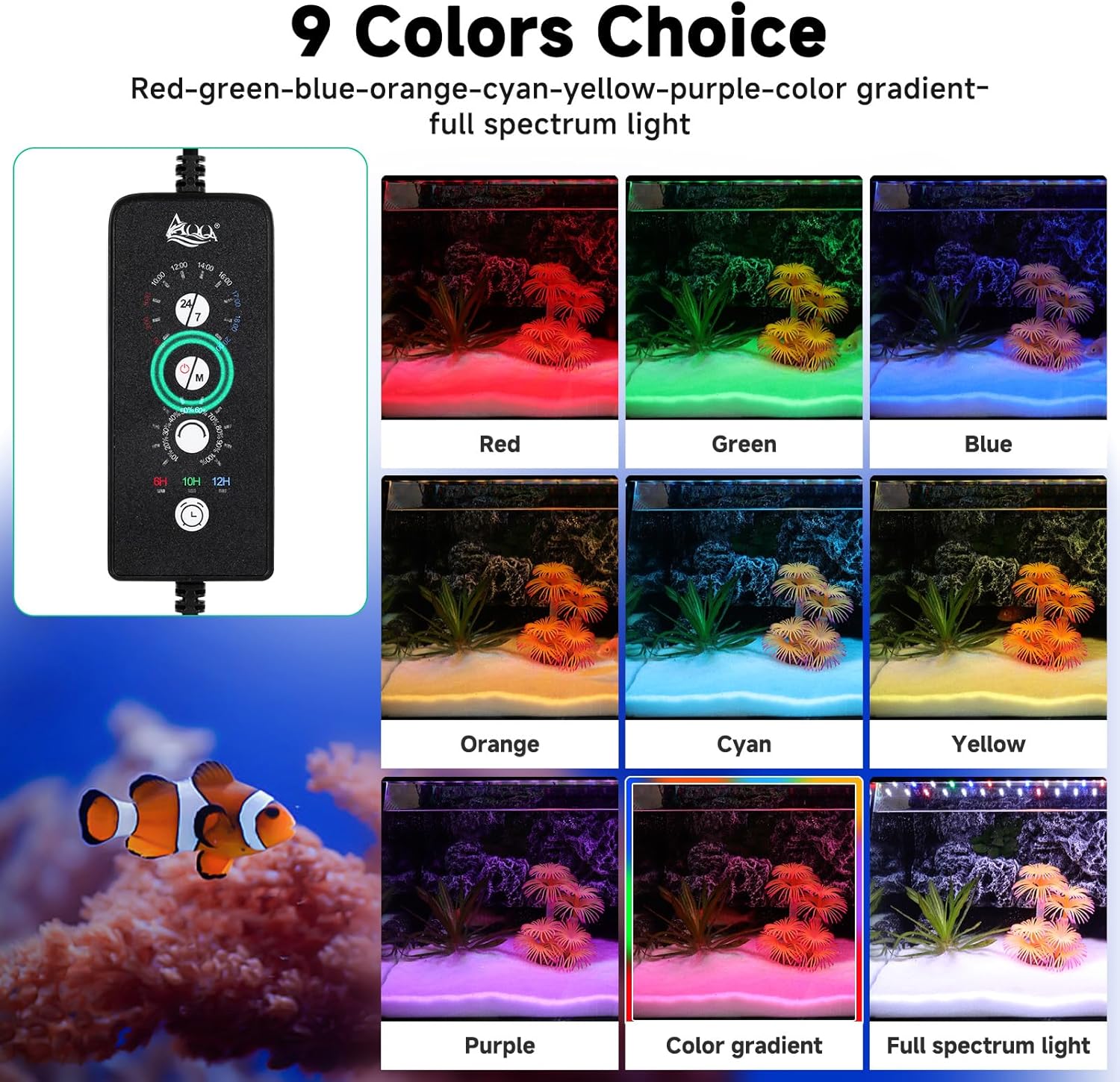 LED Aquarium Light, 24/7 Mode  - Aquarium Plant Images reseña y precio