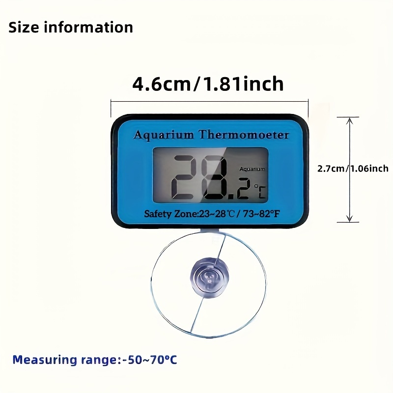 LCD Digital Aquarium Thermomet - Planted Aquarium Temperature reseña y precio