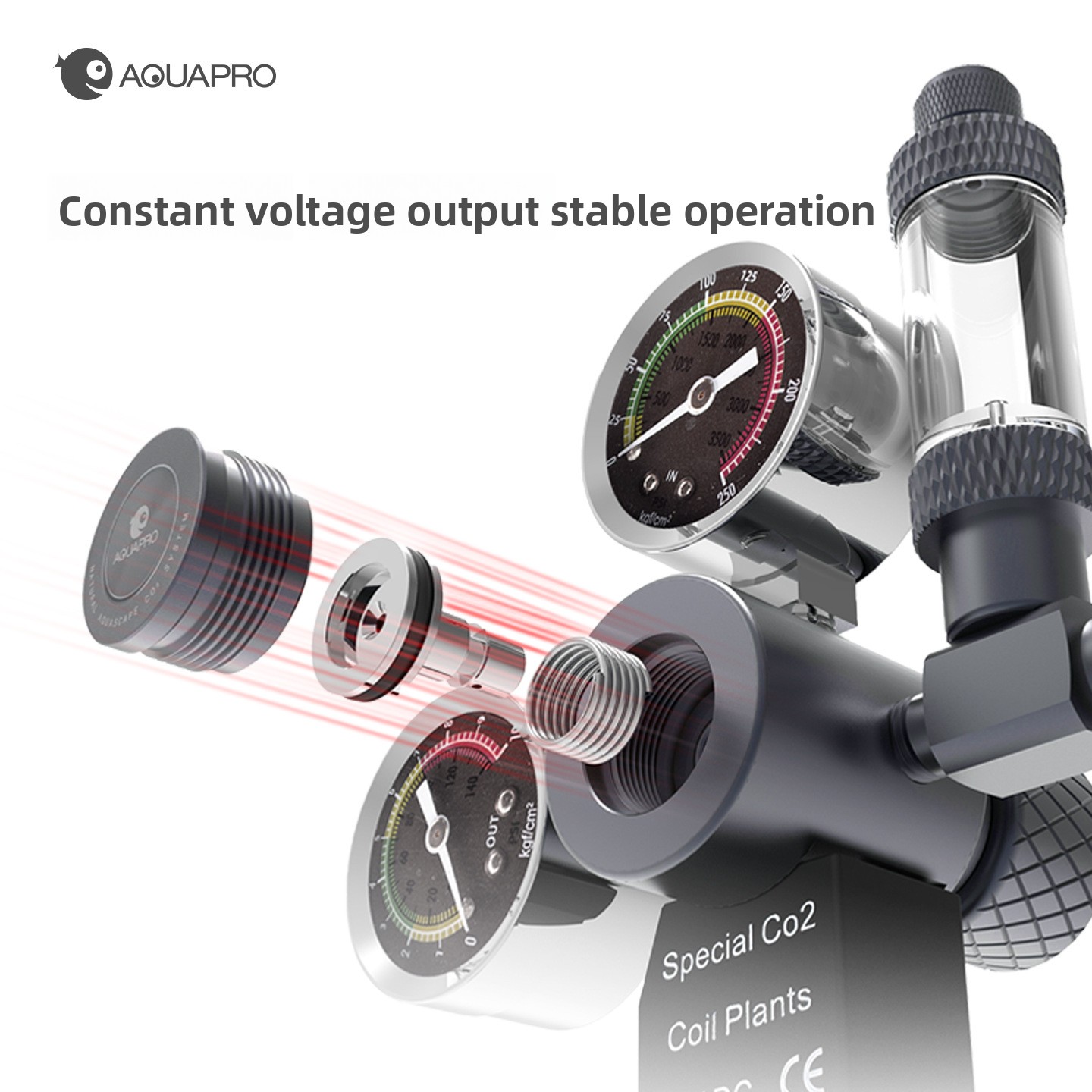 AQUAPRO Solenoid Dual Gauge CO - Aquarium Plant Uk reseña y precio